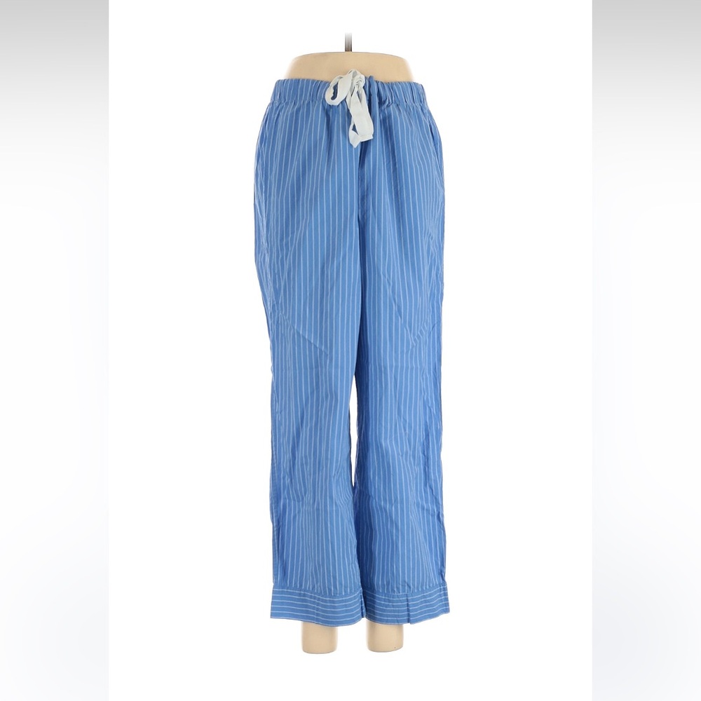 J. Crew Light Blue and White Striped Pants